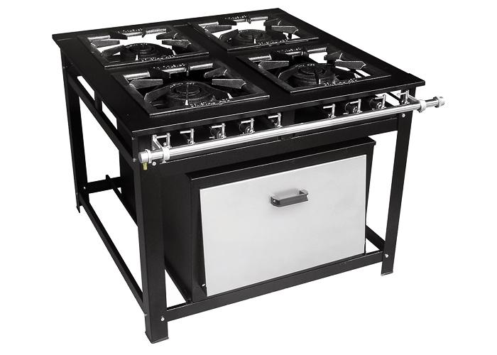 FOGÃO INDUSTRIAL COM FORNO 2 / 3 / 4 / 6 OU 8 BOCAS